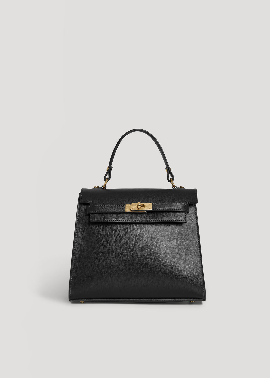 Borsa Zaira in Vera pelle Saffiano Nera - Voemièn