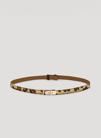 Cintura Baronne Limited Edition in pelle Calf Hair Leopardata