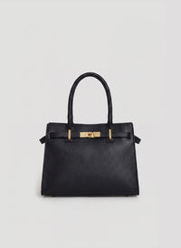 Borsa Grace in pelle Togo Nera