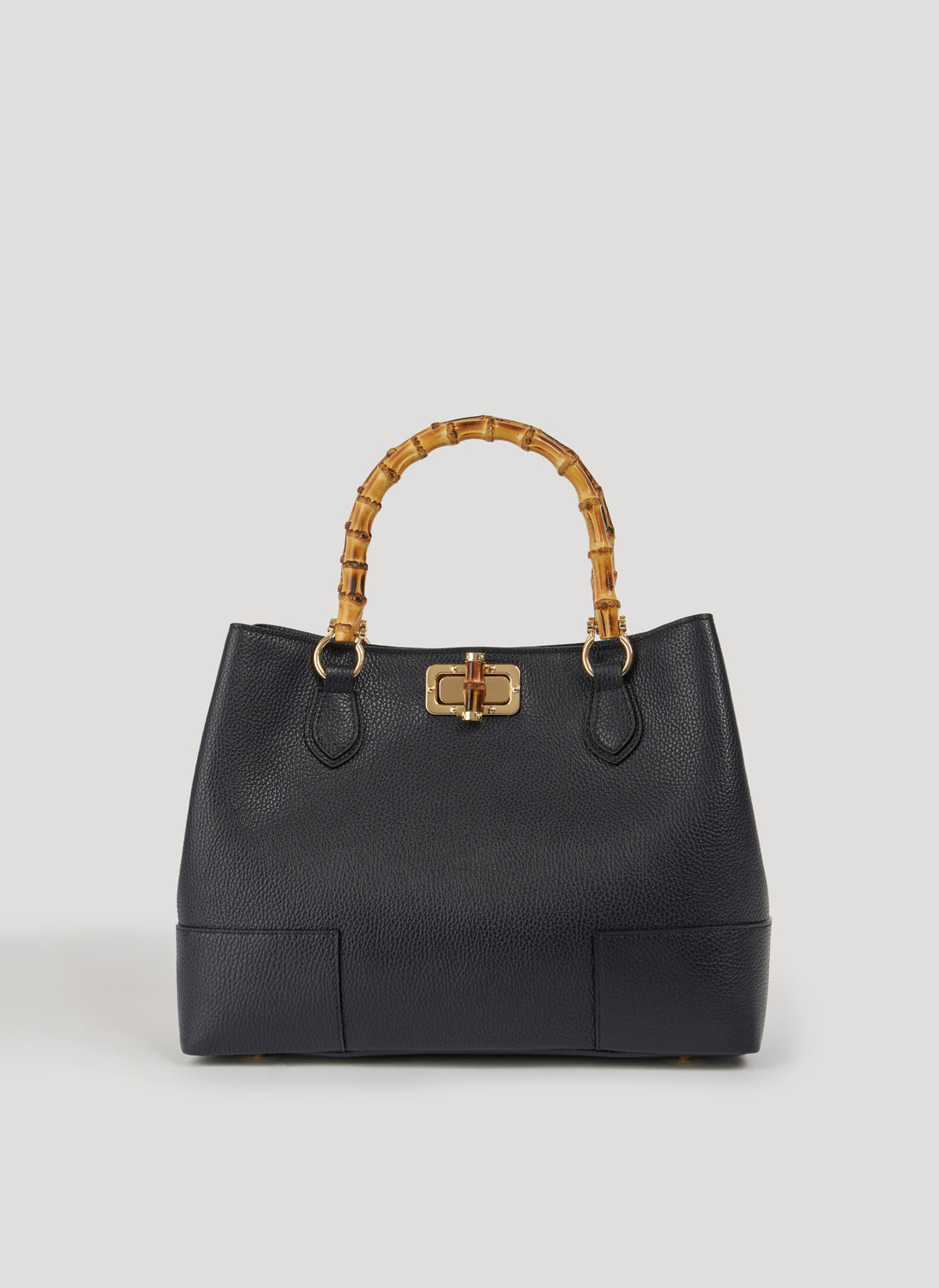 Borsa Bamboo Babe in pelle Dollaro Nera - Voemièn
