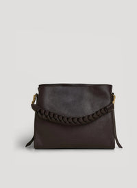 Borsa Braid in pelle Dollaro Testa di Moro