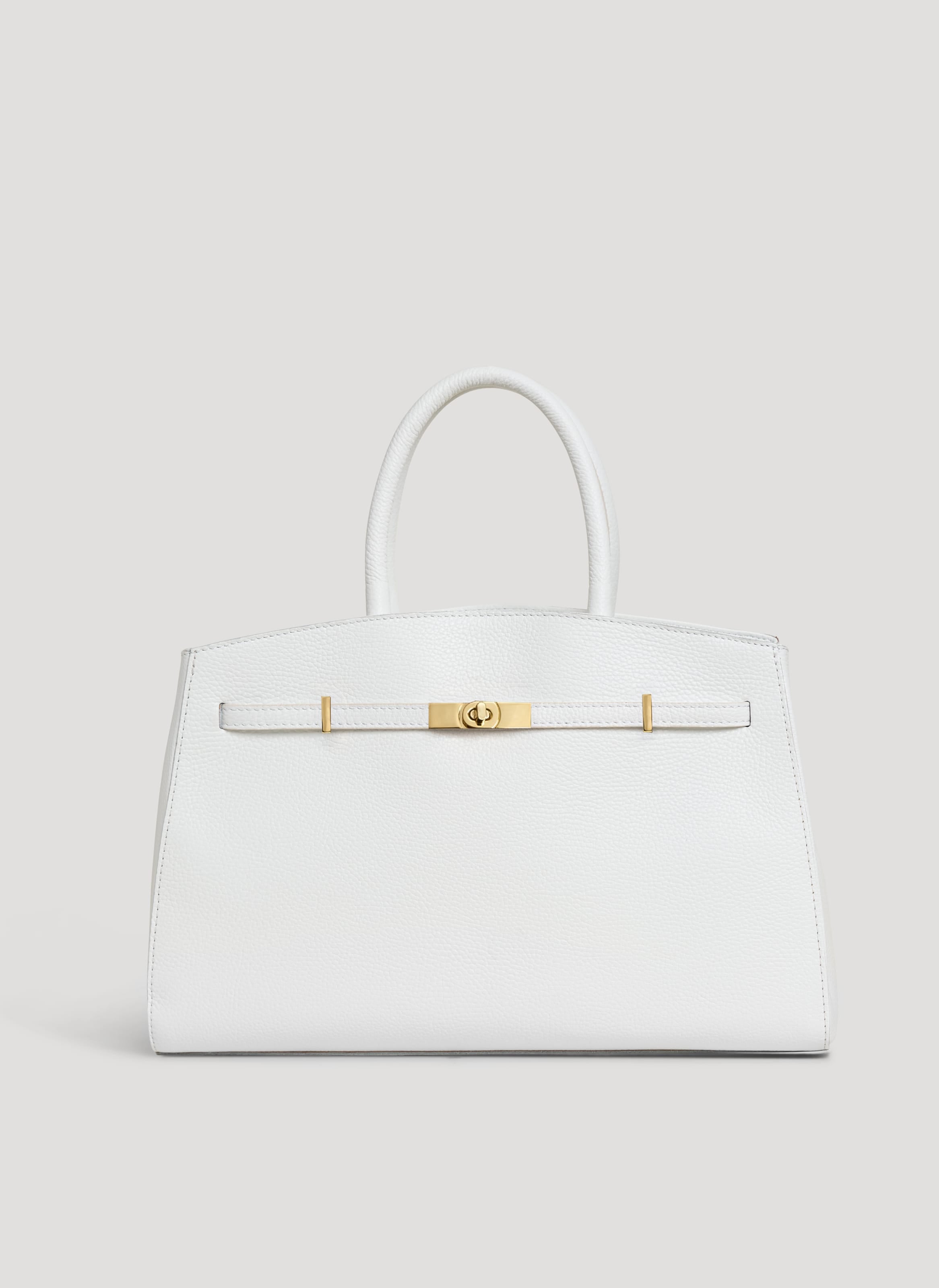 Borsa Driade in Pelle Dollaro Bianca - Voemièn