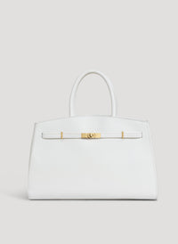 Driade White Dollar Leather Bag
