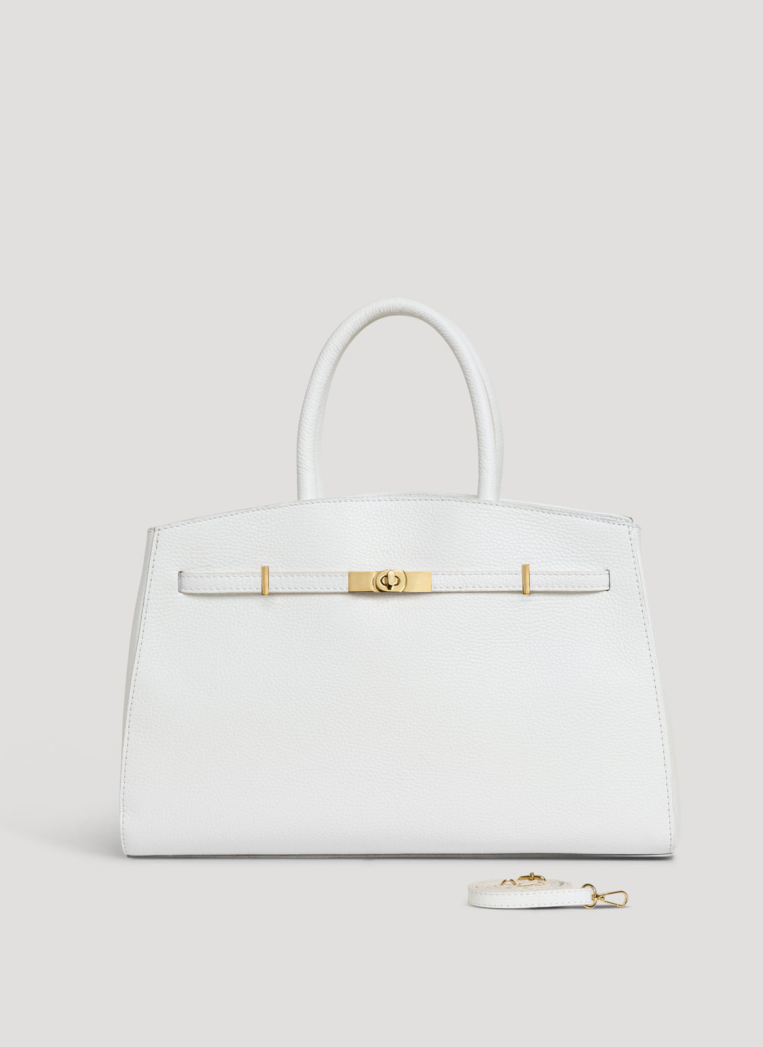 Borsa Driade in Pelle Dollaro Bianca - Voemièn