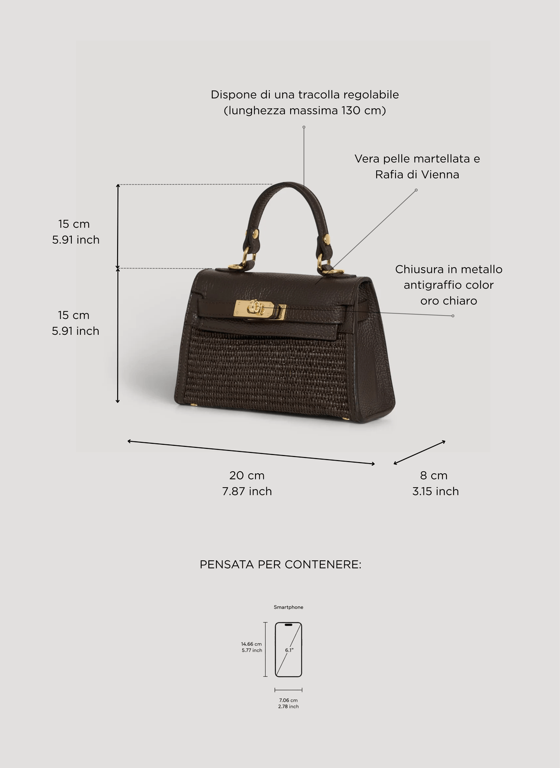 Borsa Victoria in Pelle e Rafia Limited Edition Testa di Moro - Voemièn