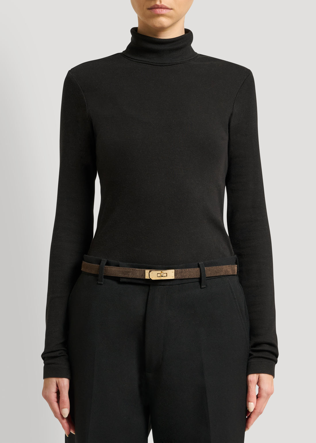 Set Victoria Camoscio e pelle Testa di moro