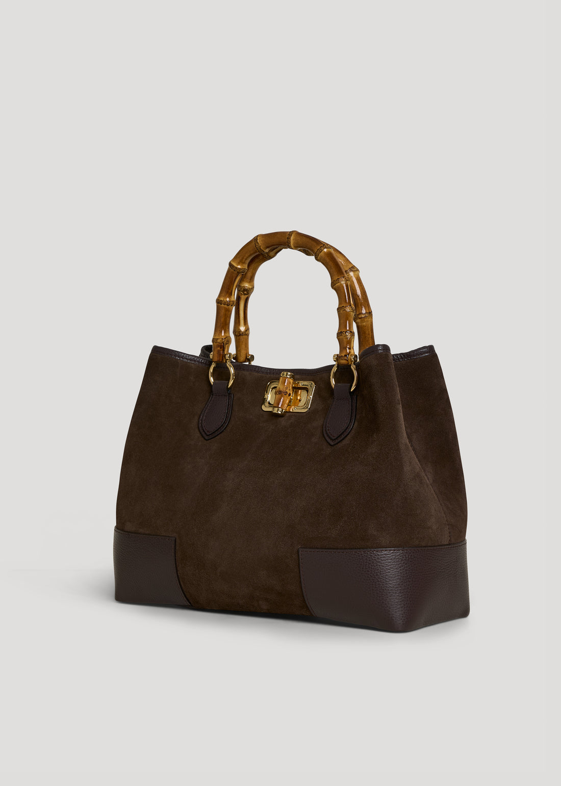 Bamboo Babe bag in Black Dollar leather