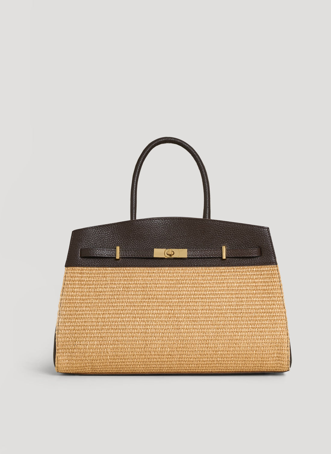 Borsa Driade in Pelle e Rafia Testa di Moro - Voemièn