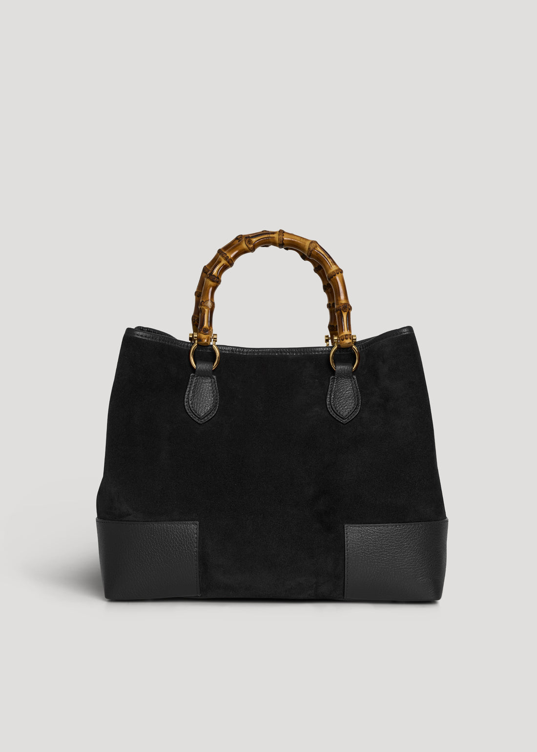 Bamboo Babe bag in Black Dollar leather