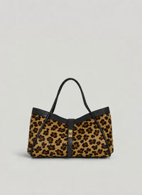 Borsa Mayfair Media Limited Edition in Pelle Calf Hair Leopardata