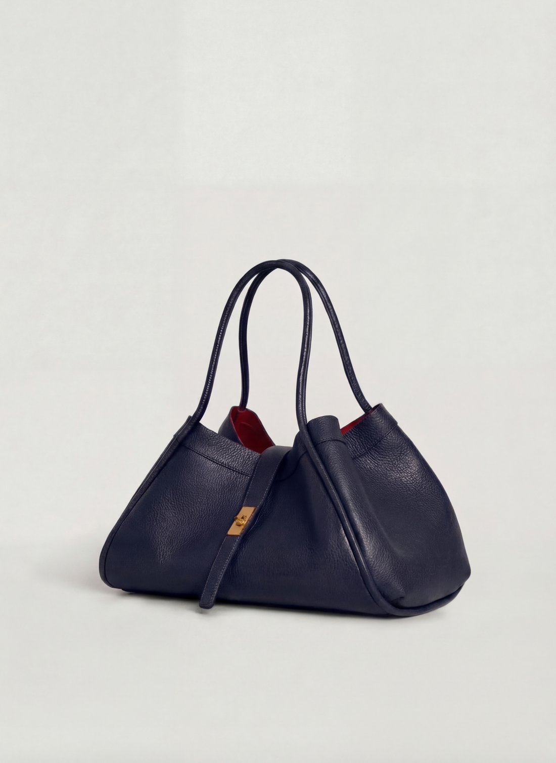 Borsa Mayfair Micro in Pelle Togo Blu Navy - Voemièn
