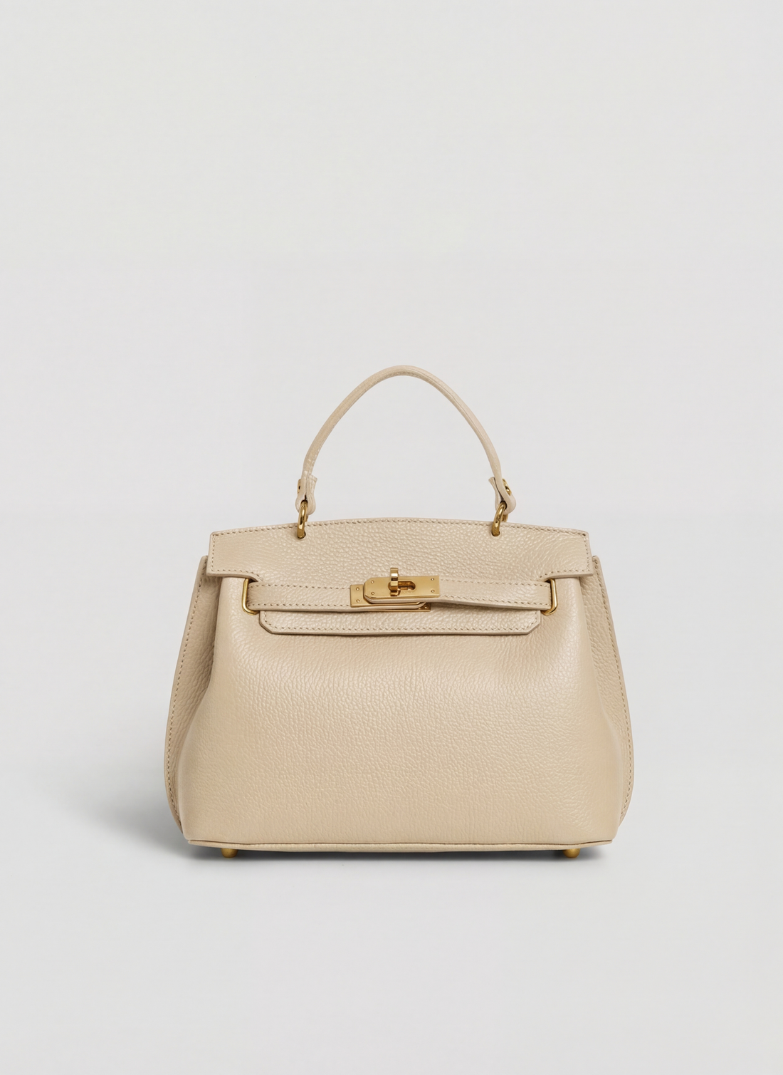 Borsa Giselle in Pelle Dollaro Beige - Voemièn
