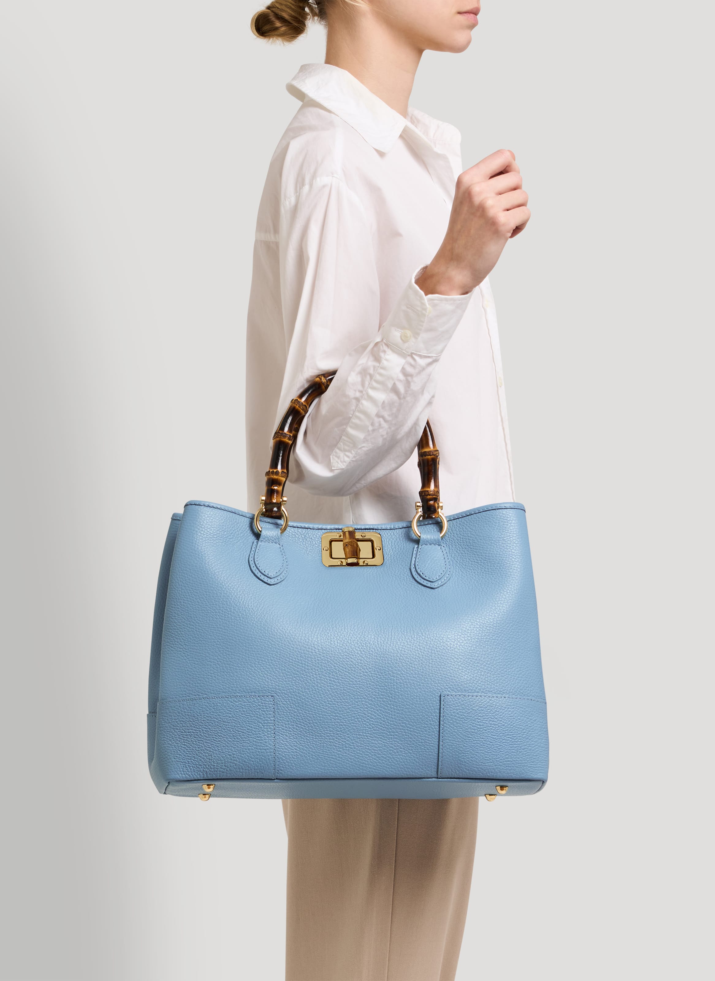 Set Bamboo Babe in Pelle Dollaro Denim - Voemièn