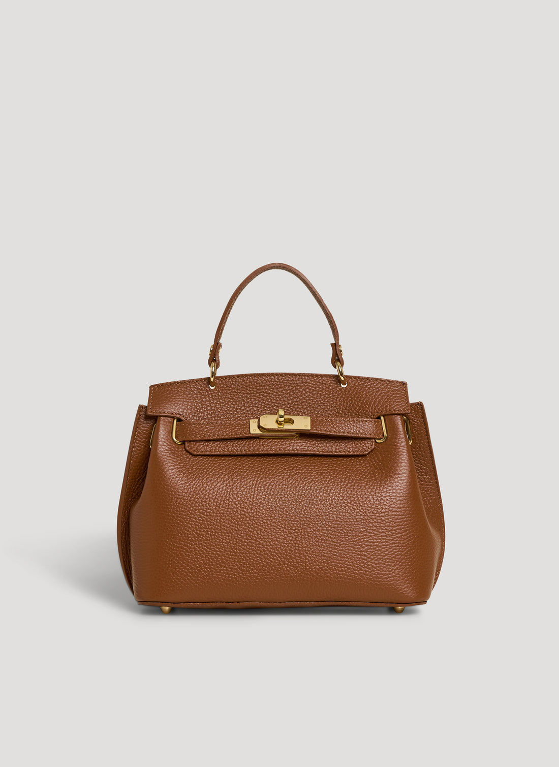 Borsa Giselle in Pelle Dollaro Cuoio - Voemièn