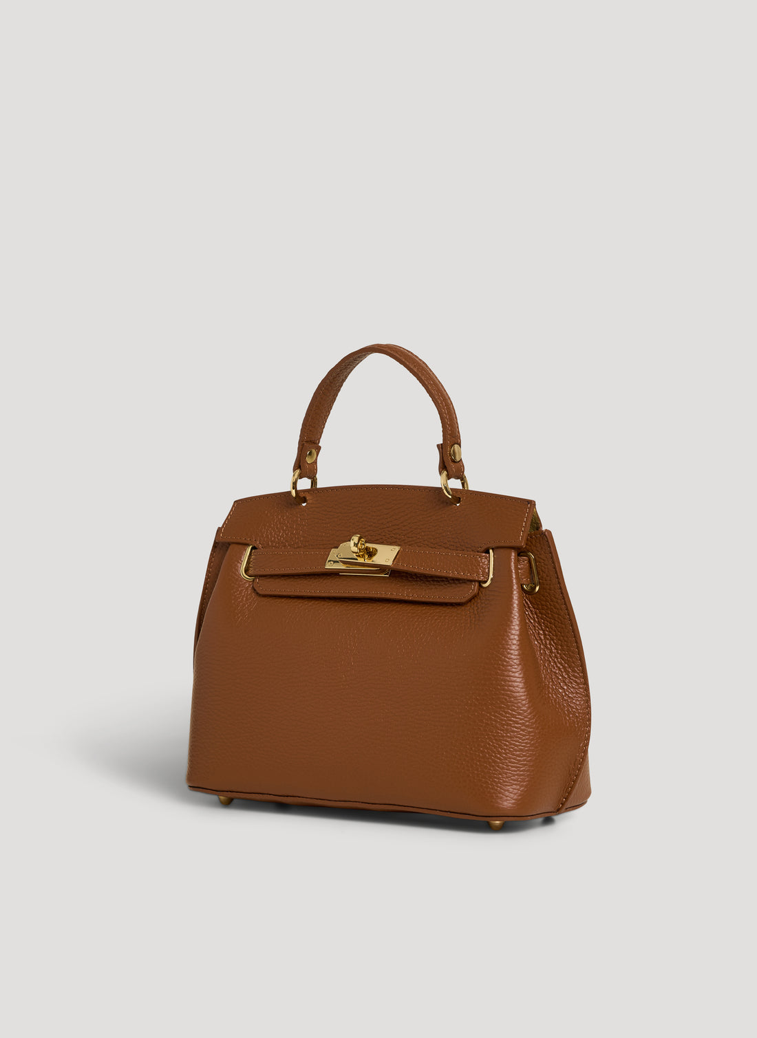 Borsa Giselle in Pelle Dollaro Cuoio - Voemièn