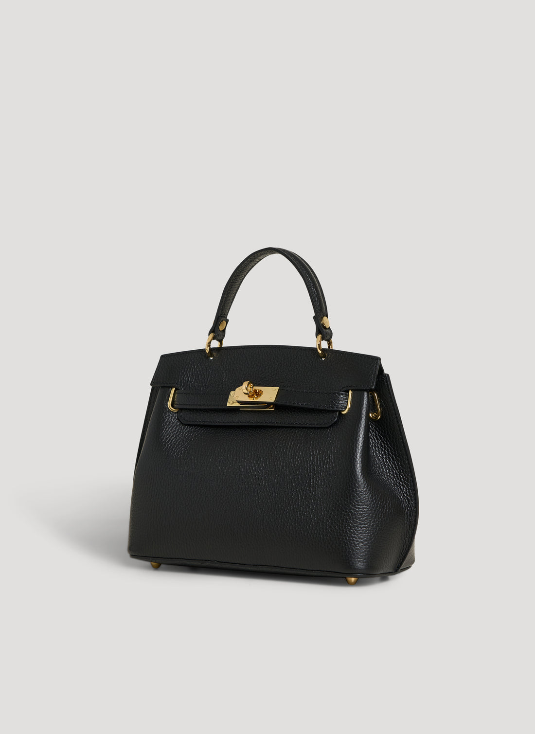 Borsa Giselle in Pelle Dollaro Nera - Voemièn