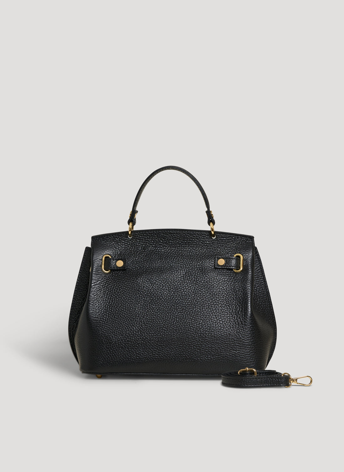 Borsa Giselle in Pelle Dollaro Nera - Voemièn