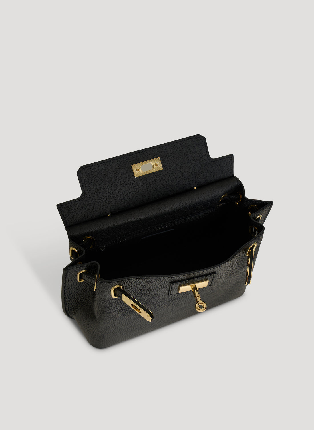 Borsa Giselle in Pelle Dollaro Nera - Voemièn