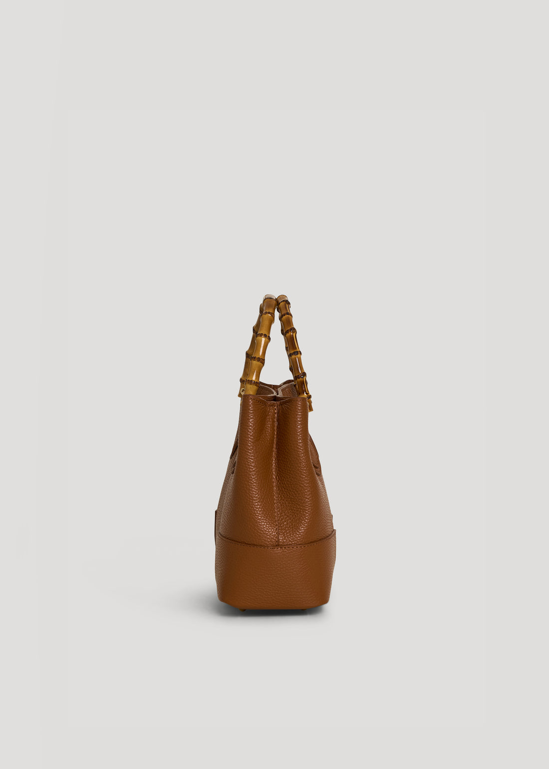 Borsa Bamboo Babe micro in pelle Dollaro Cuoio