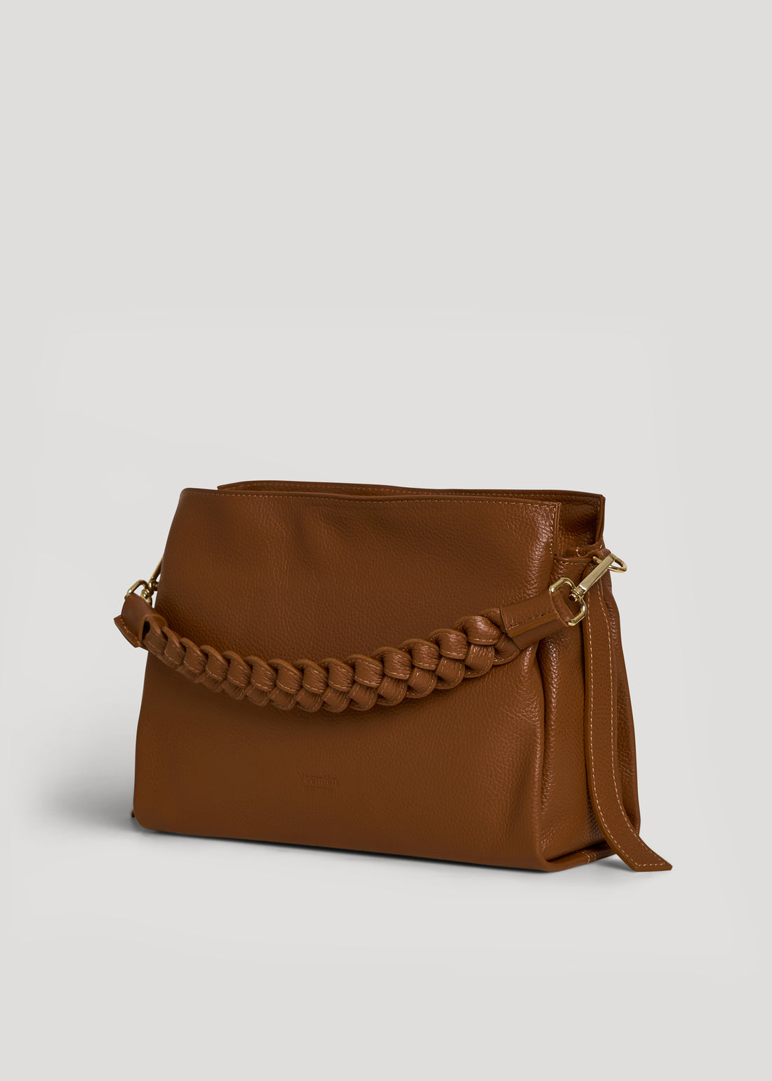 Braid bag in Dollaro Cuoio leather