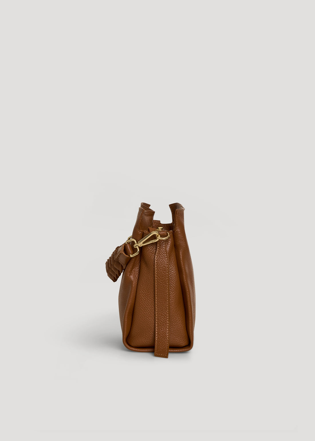 Braid bag in Dollaro Cuoio leather
