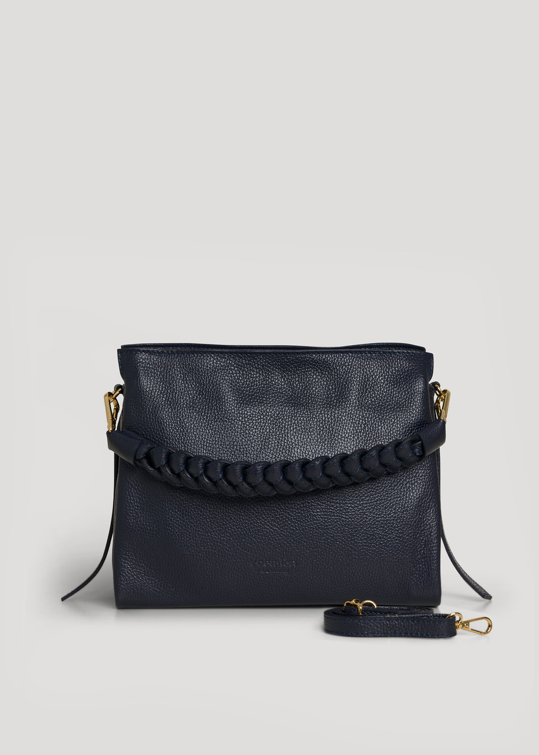 Braid bag in Orange Dollar leather