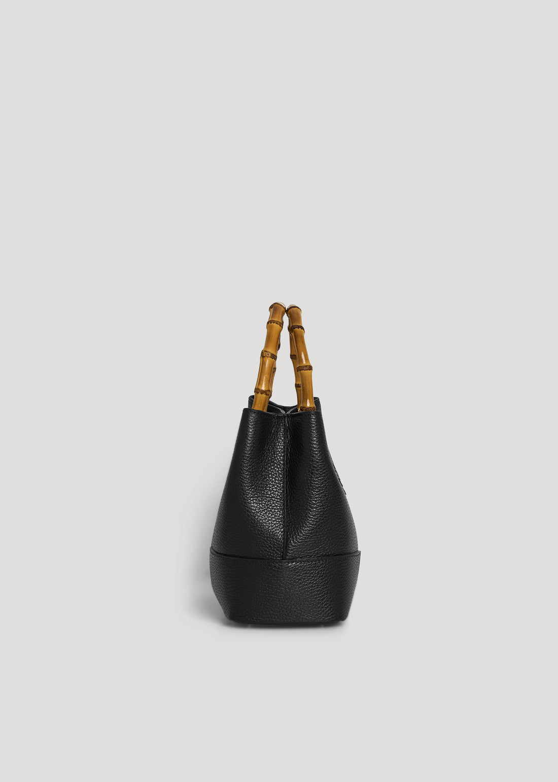 Borsa Bamboo Babe micro in pelle Dollaro Nera