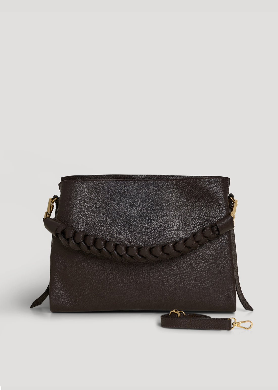 Braid bag in Orange Dollar leather
