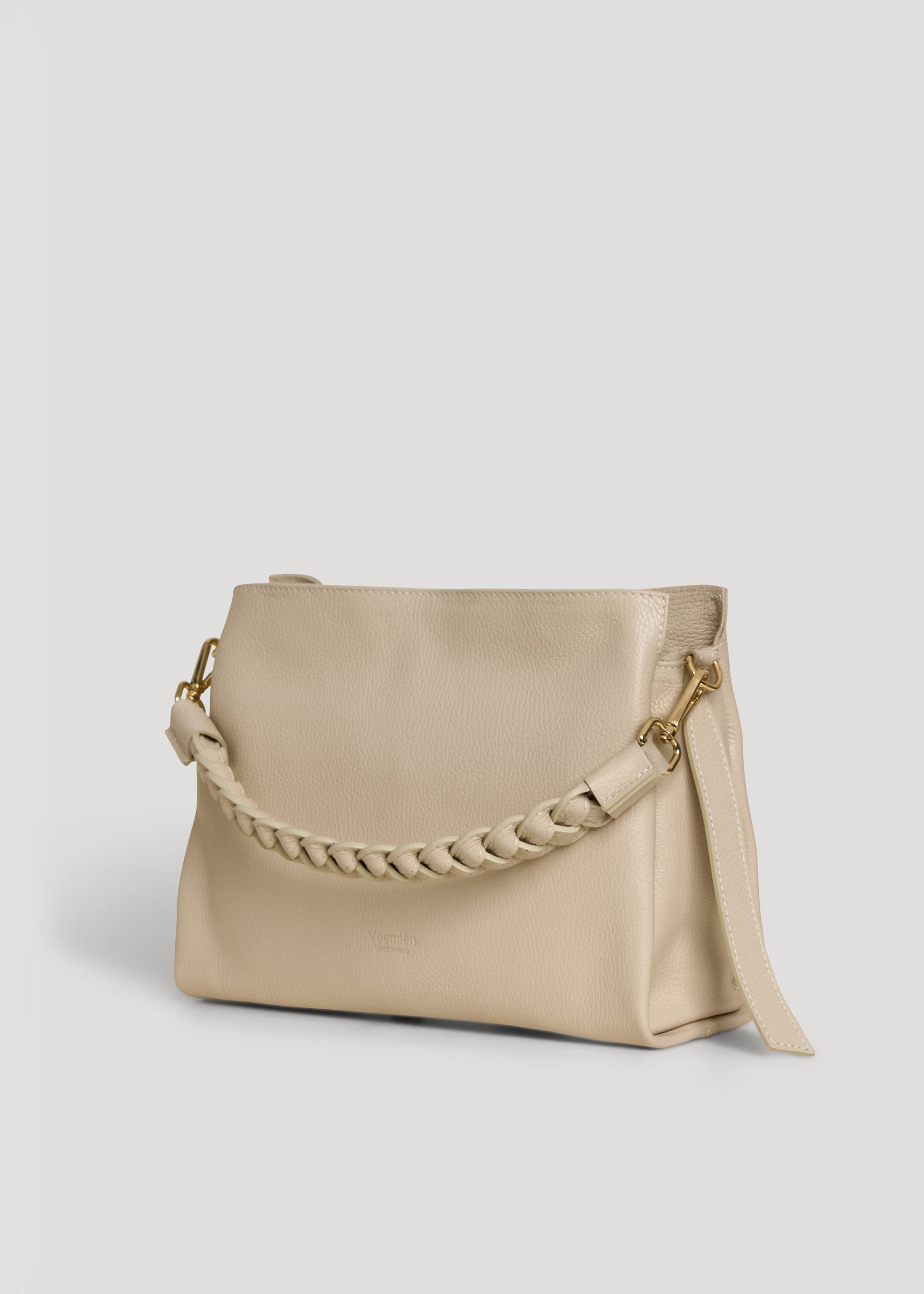 Set Braid in Pelle Dollaro Crema - Voemièn