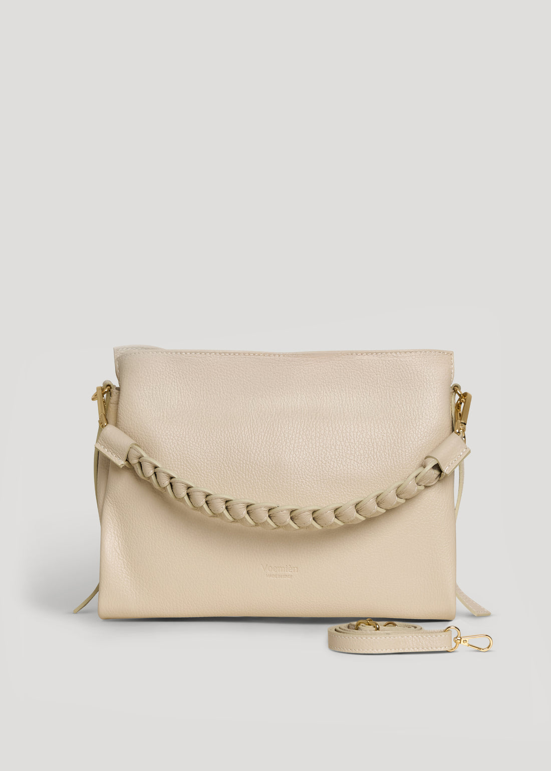 Braid bag in Beige Dollaro leather