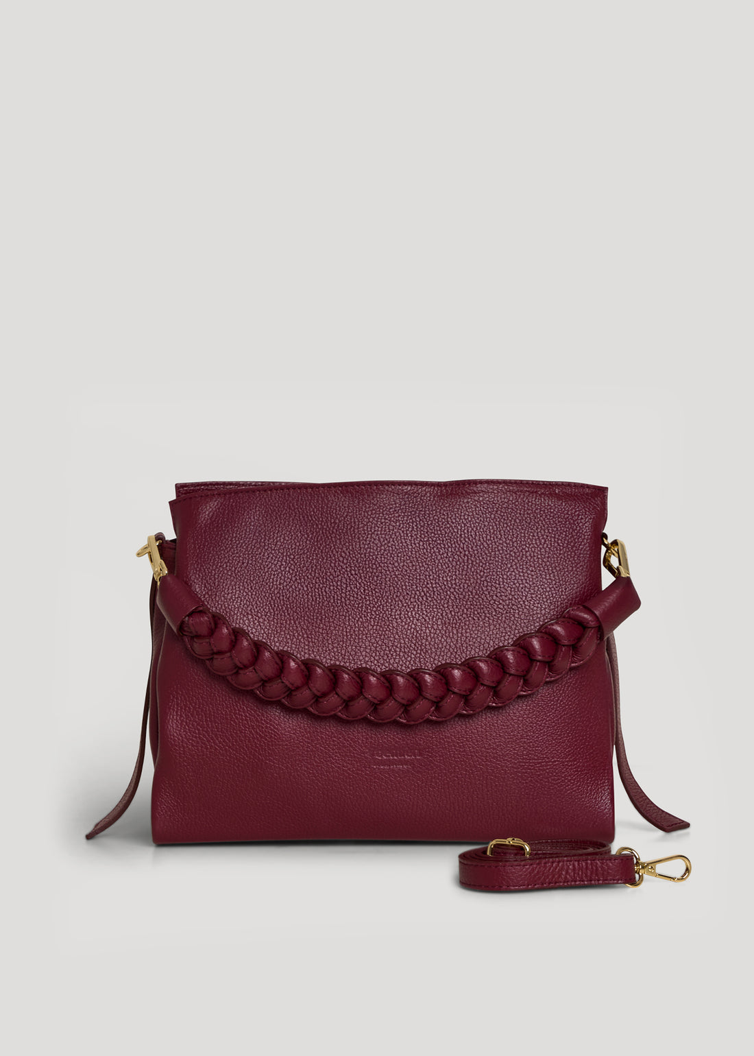 Braid bag in Orange Dollar leather