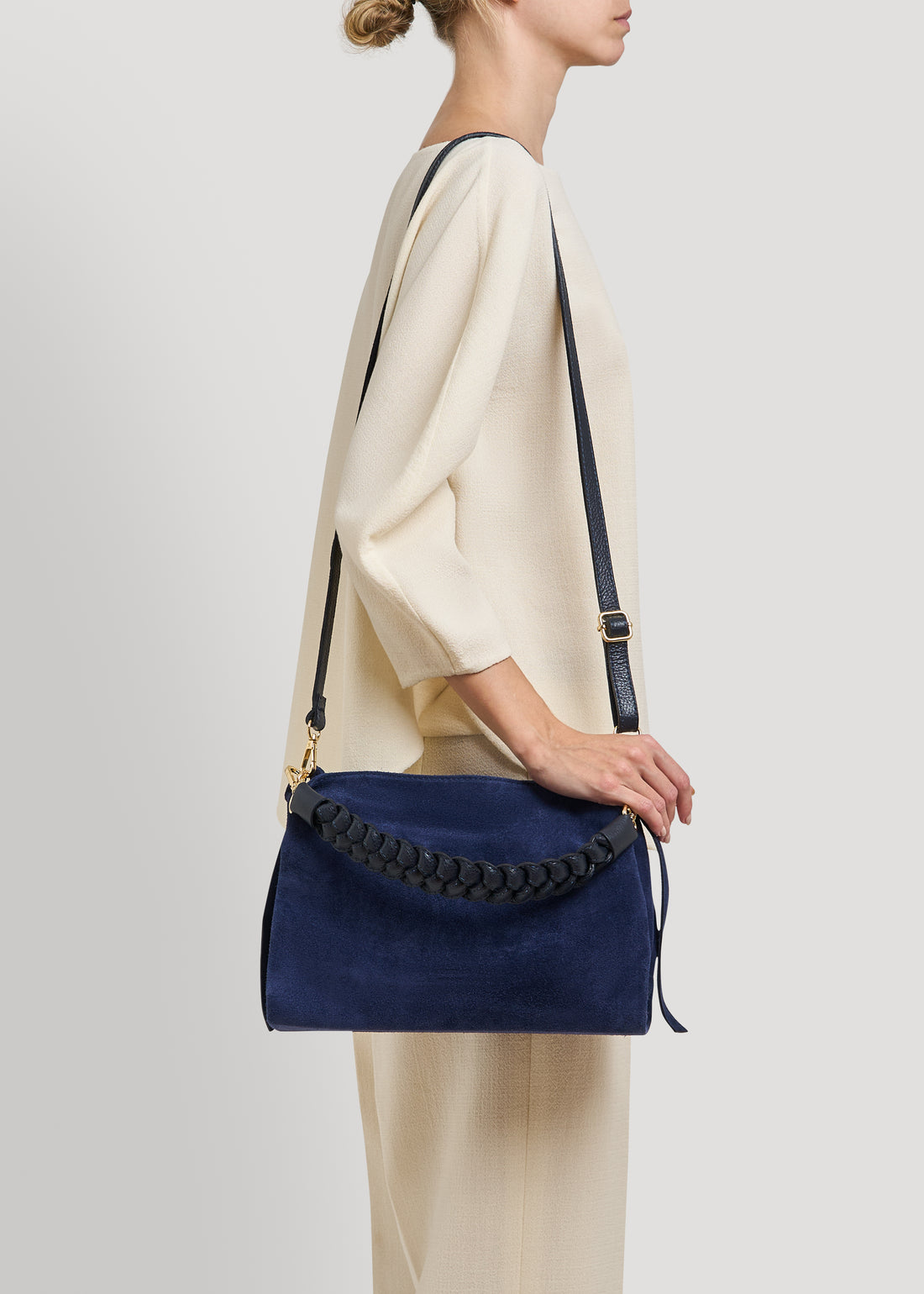 Braid bag in Orange Dollar leather