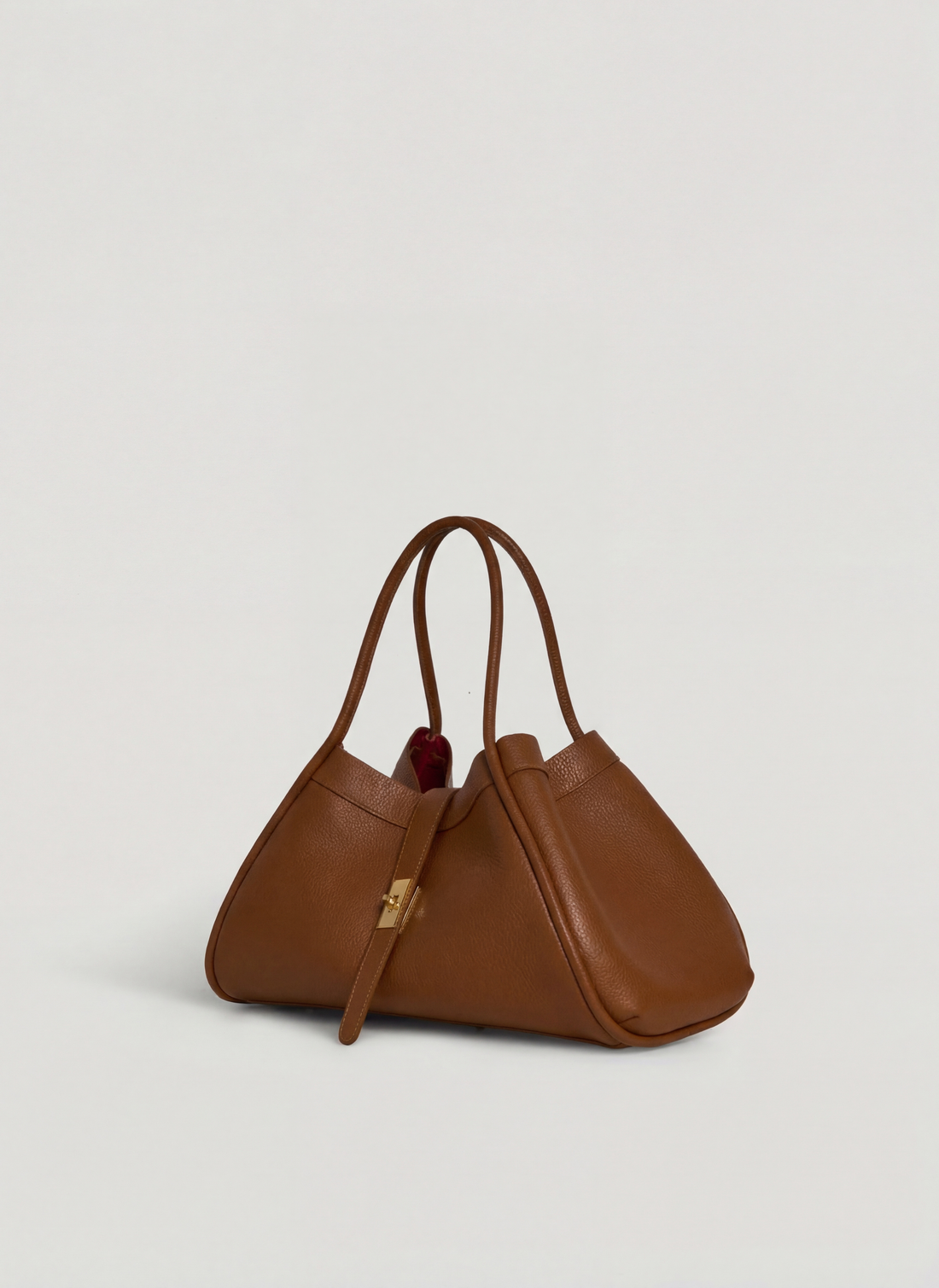 Borsa Mayfair Micro in Pelle Togo Cuoio - Voemièn