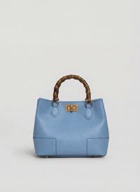 Bamboo Babe Medium Dollar Denim Leather Bag