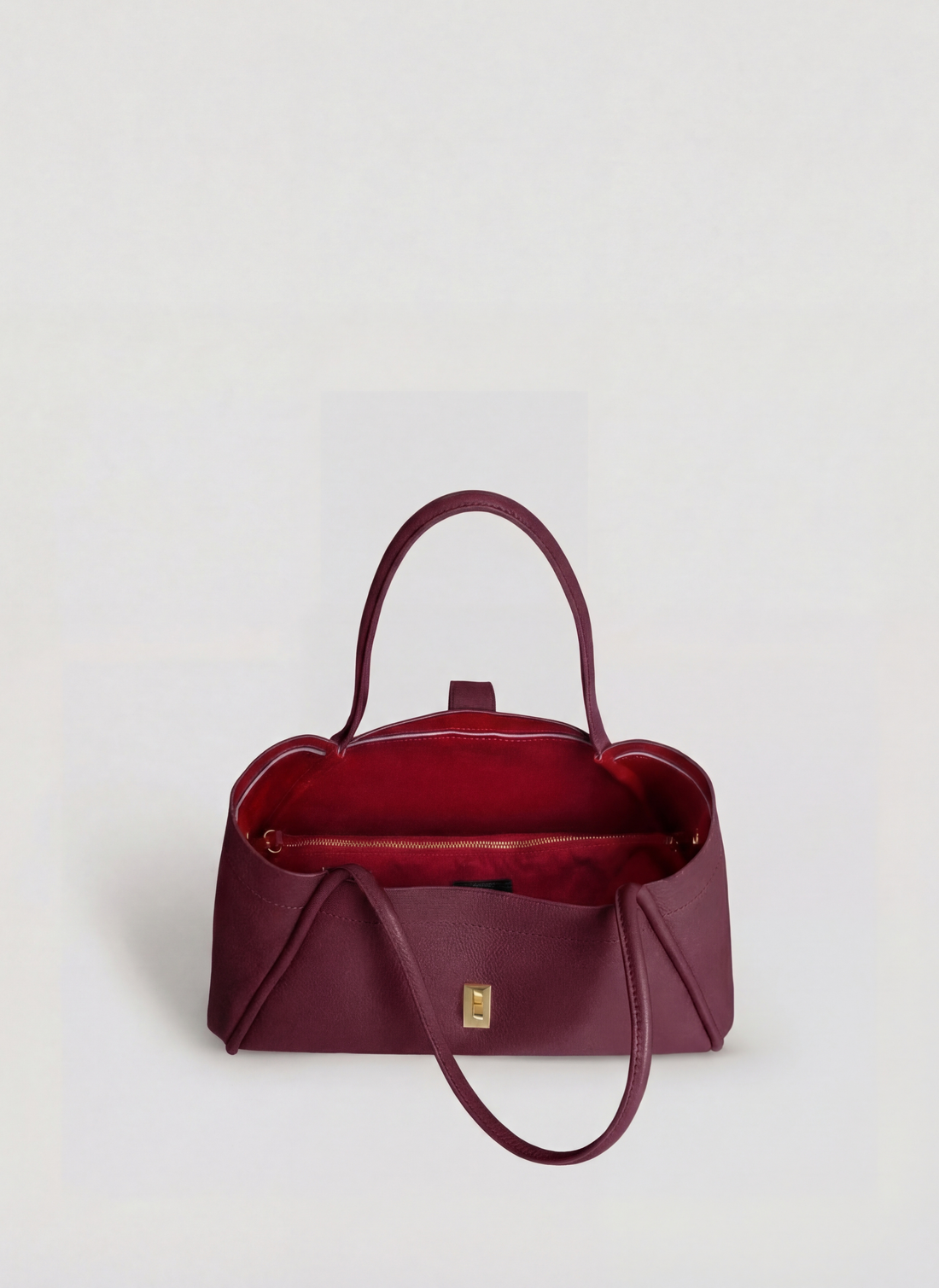 Borsa Mayfair Micro in Pelle Togo Borgogna - Voemièn