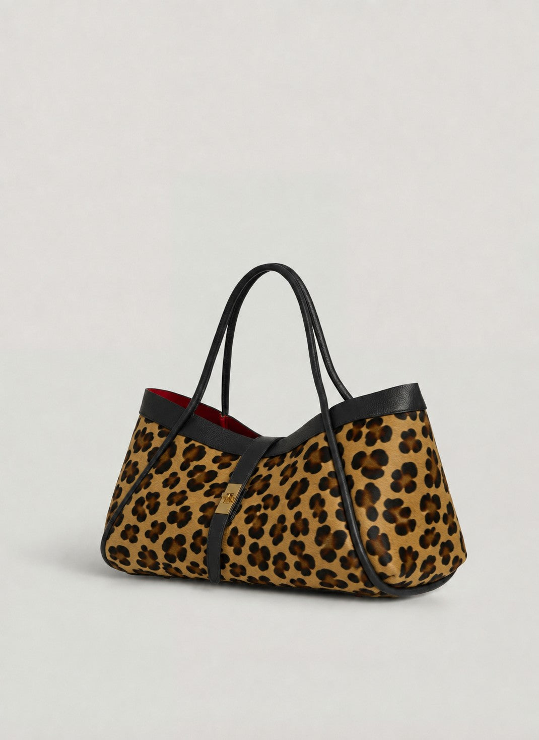 Borsa Mayfair Media Limited Edition in Pelle Calf Hair Leopardata