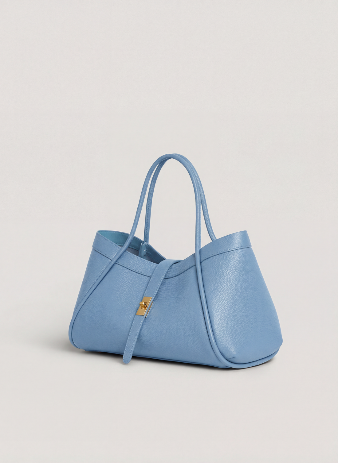 Borsa Mayfair in Pelle Togo Denim - Voemièn
