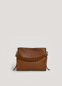 Braid Micro bag in Black Dollar leather