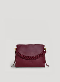 Braid Micro bag in Beige Dollaro leather