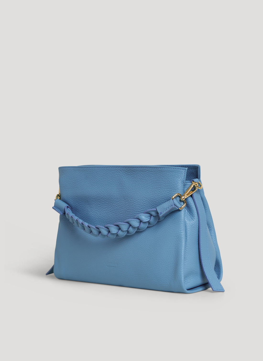 Borsa Braid in Pelle Dollaro Denim - Voemièn