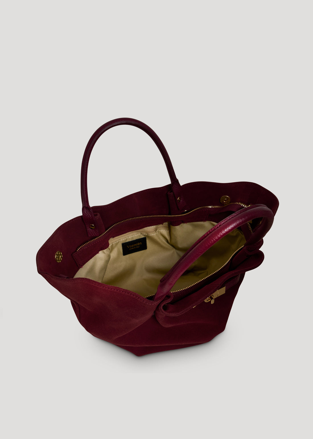 Bamboo Babe bag in Beige Dollar leather