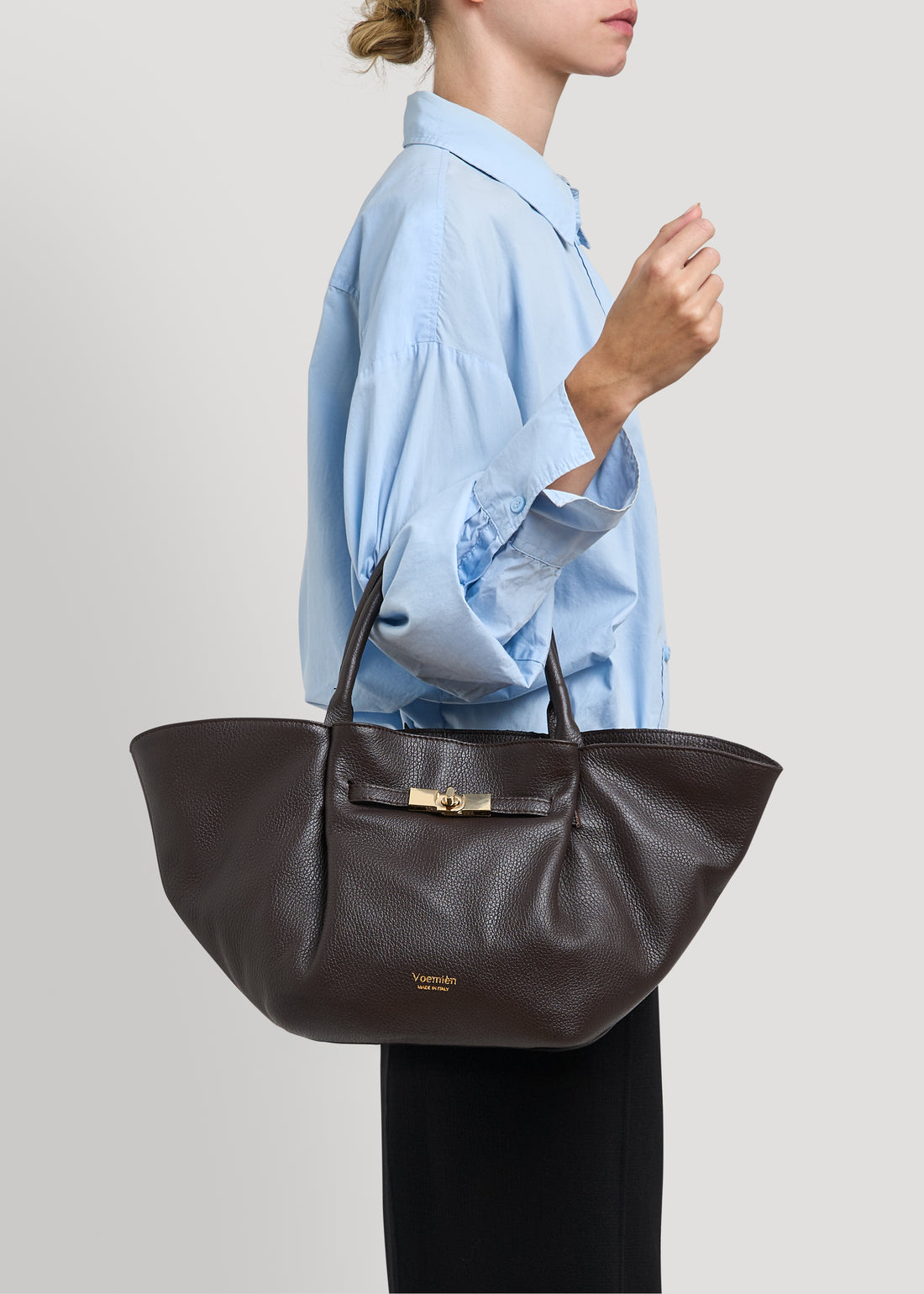 Bamboo Babe bag in Beige Dollar leather