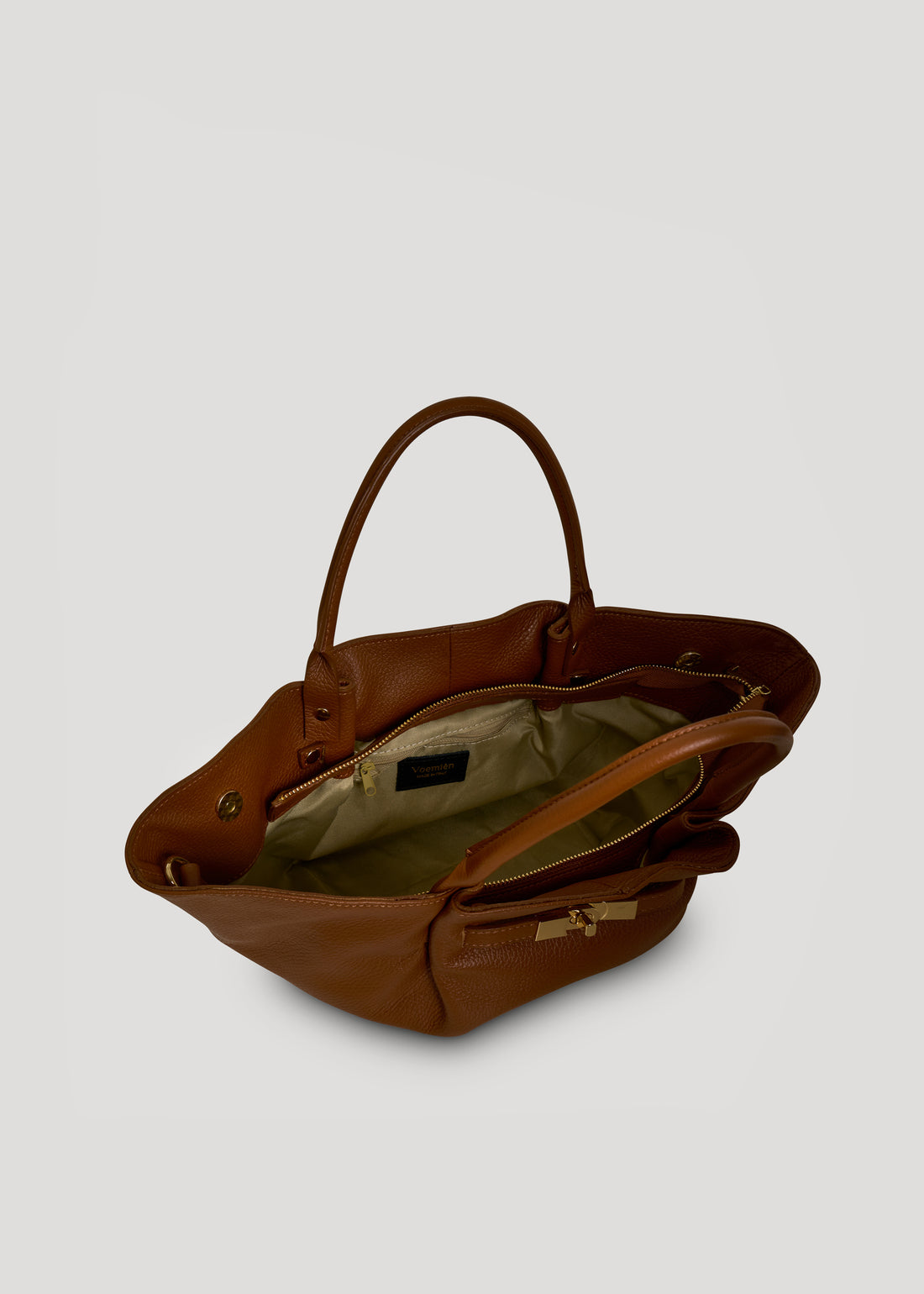 Bamboo Babe bag in Beige Dollar leather