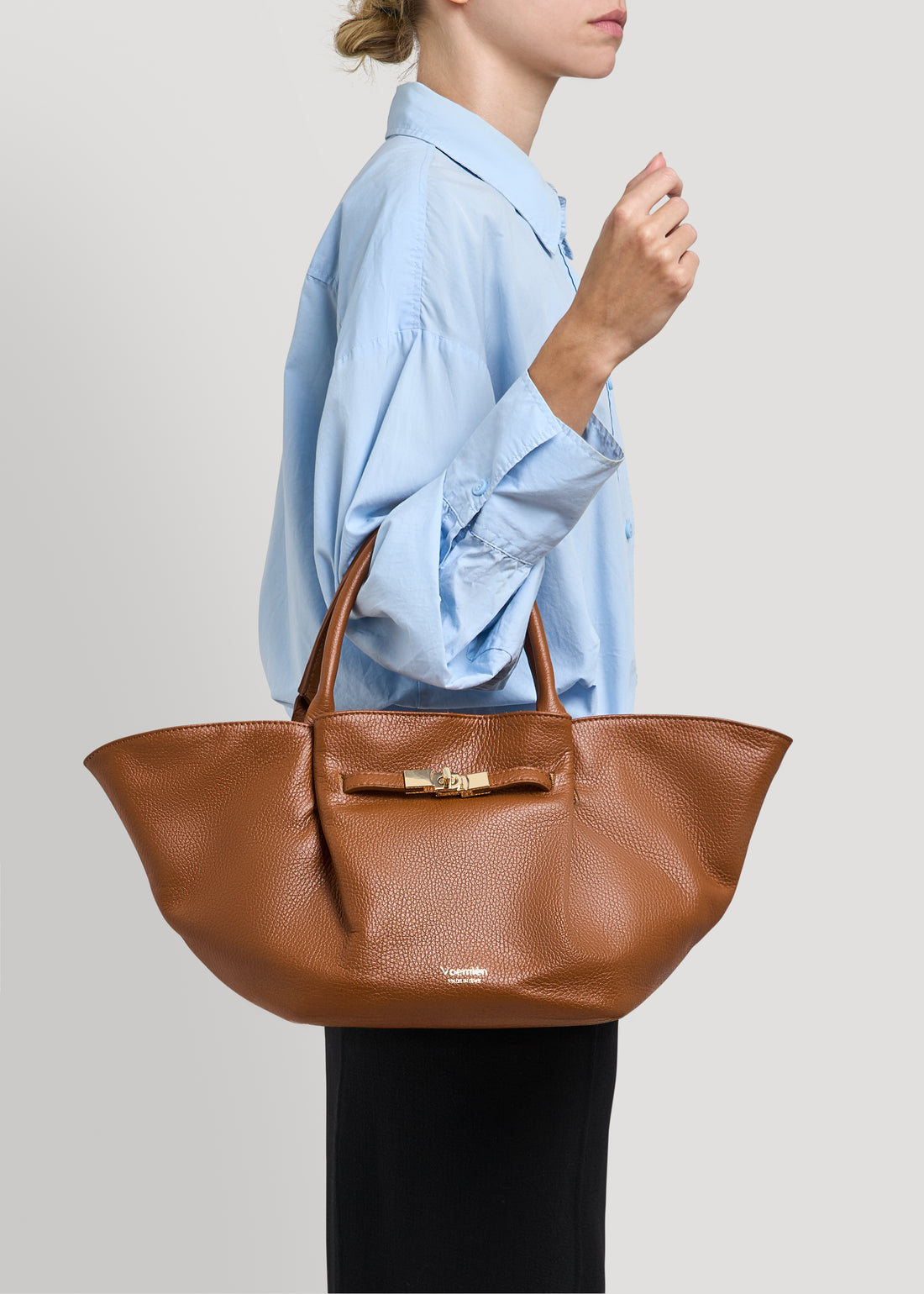 Bamboo Babe bag in Beige Dollar leather