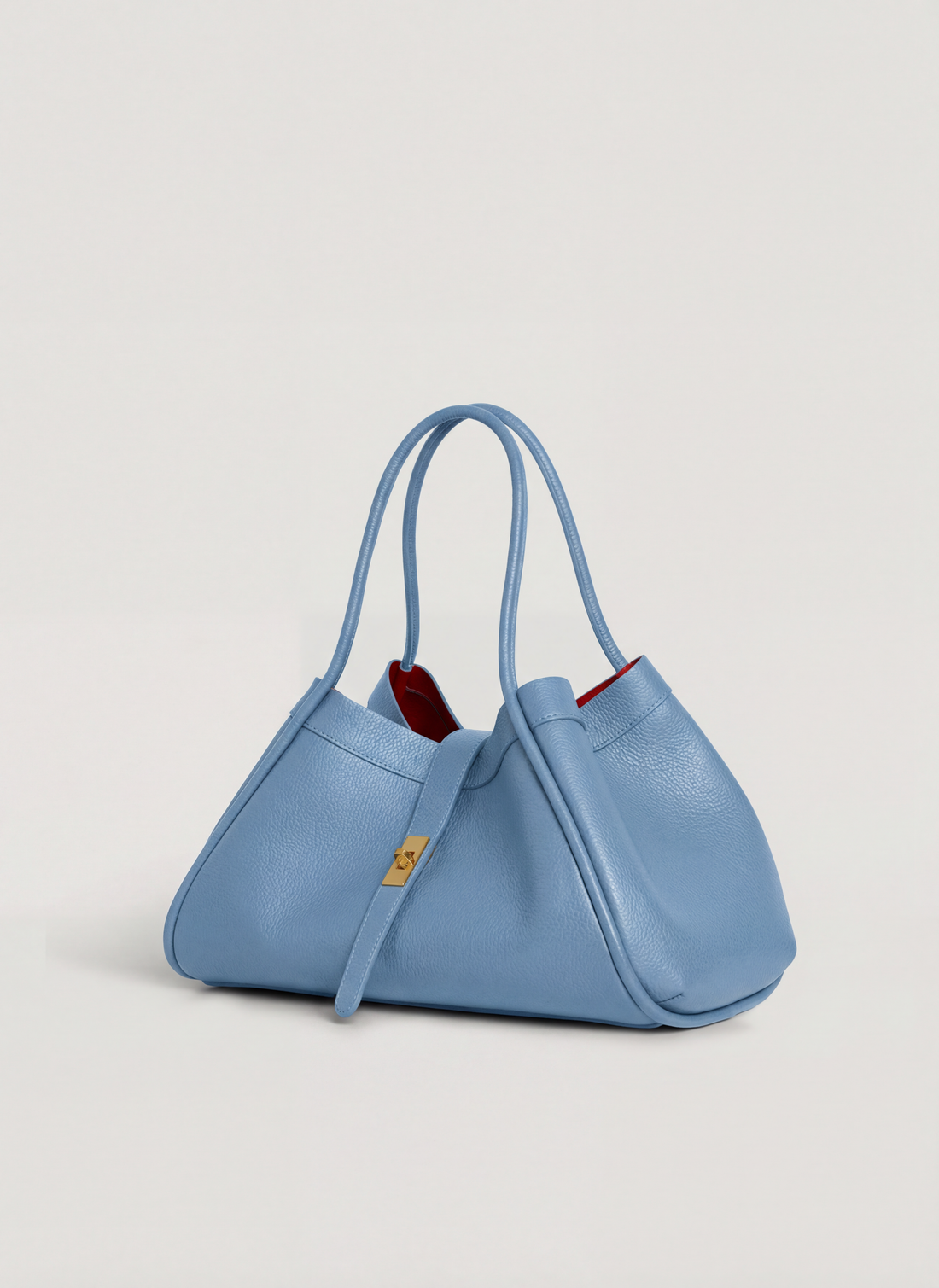 Borsa Mayfair in Pelle Togo Denim - Voemièn