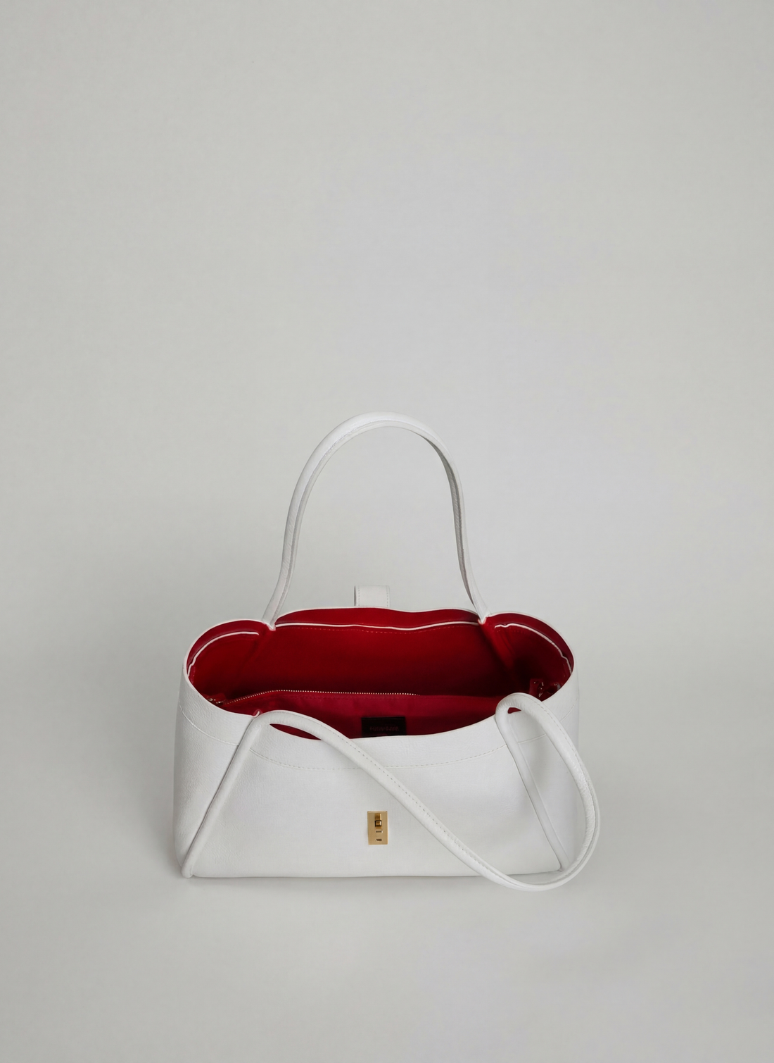 Borsa Mayfair Micro in Pelle Togo Bianca - Voemièn