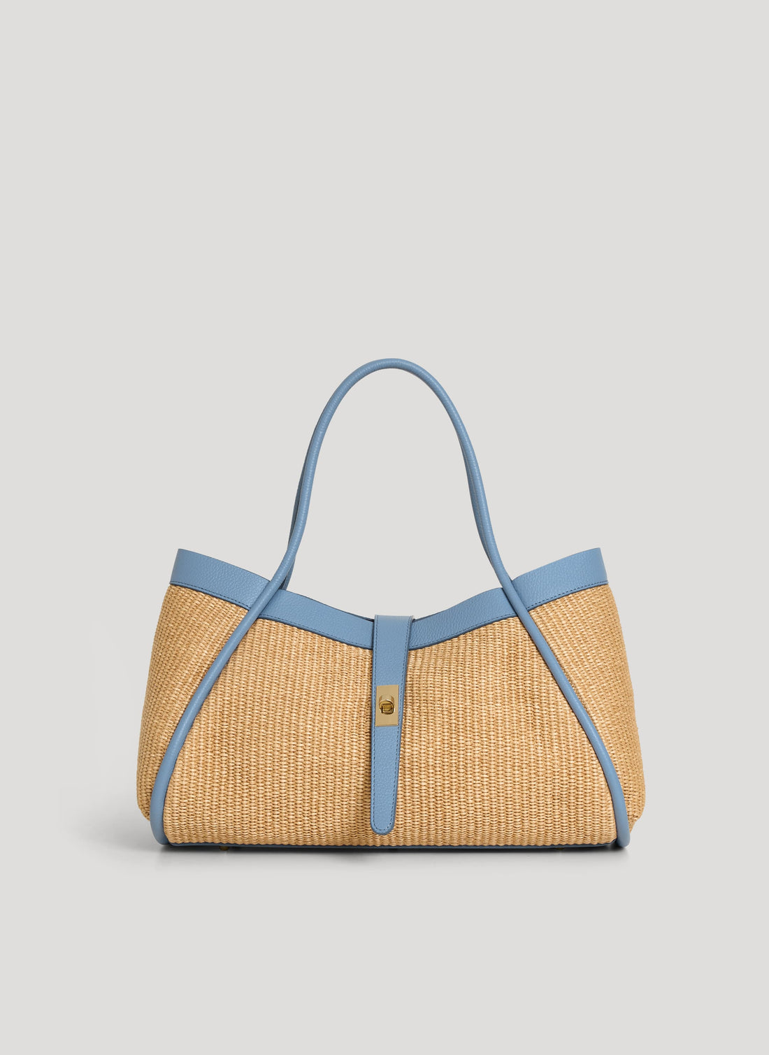 Borsa Mayfair in pelle e Rafia Denim - Voemièn