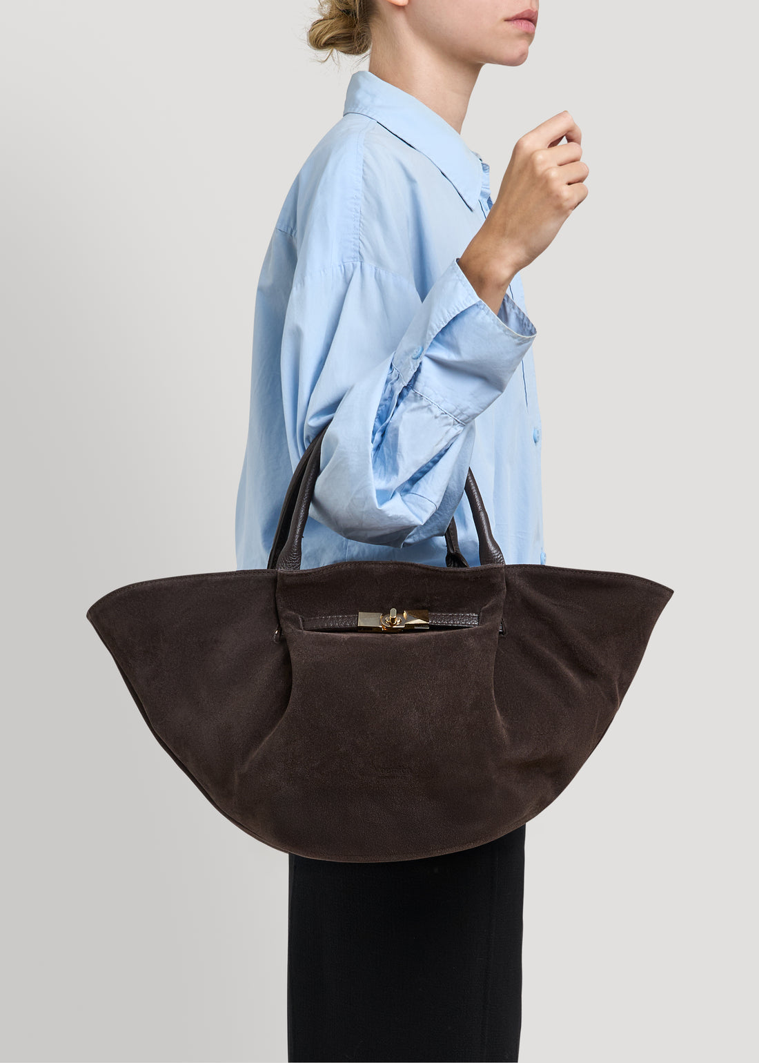Bamboo Babe bag in Beige Dollar leather