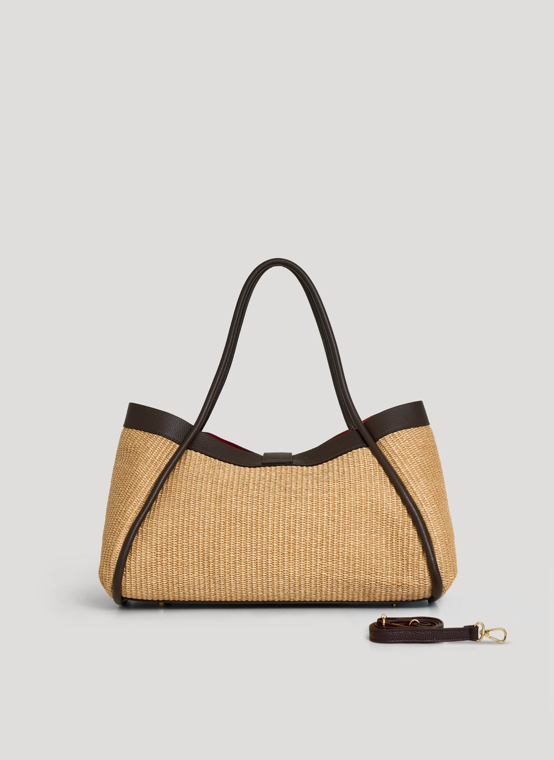 Borsa Mayfair in pelle e Rafia Testa di Moro - Voemièn