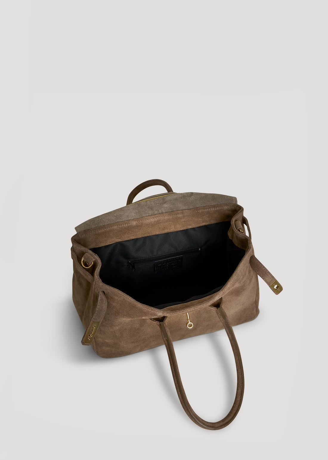 Borsa Elizabeth in Camoscio Taupe